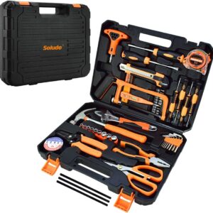 Tool Set,48-Piece Home Tool Kit for Men Women Homeowner,Household Basic Tool Set with Case for Home Maintenance and DIY Projects