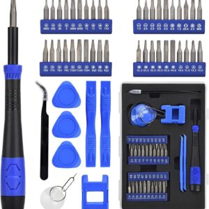 Electronics Precision Screwdriver Set: 50PCS Multi-Function Tool Kit, Foam Insert Storage & Ergonomic Handle, and Replaceable Screwdriver Bits for Computer Laptops and Phone Repair