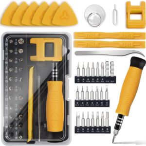 Mini Precision Screwdriver Set: Electronics Repair Tool Kit for Computer Laptop Nintendo Phone PS4 with 35PCS Bits T5 T6 T8 T10 T15 Torx Y00 Tri-wing for Beginner IT DIY