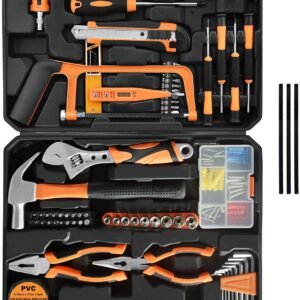 Tool Set,182-Piece Home Repair Tool Kit for Men Women College Students,Household Basic Hand Tool Sets with Case for Home Maintenance,Dorm Essentials and DIY Projects