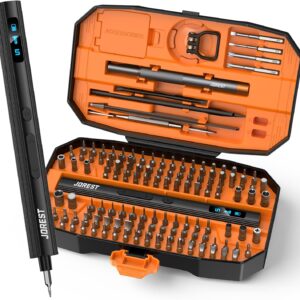 155 in 1 Mini Electric Screwdriver Cordless, Precision Power Screwdriver Set, 5 Torque Levels (Max 0.75N.m), Gifts for Men, Magnetic Repair Tool Kit for iPhone, PC, Laptop, PS4 PS5, Xbox, Watch