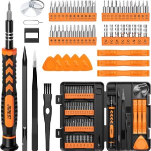 59Pcs Small Precision Screwdriver Set with Torx T5, T6, T8, Mini Repair Tool Kit for Macbook, Computer, Laptop, iPhone, PS4 PS5, Xbox, Switch, Eyeglasses, Watch, PC, Ring Doorbell, Electronic