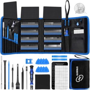 Electronics Precision Screwdriver Sets 142-Piece with 120 Bits Magnetic Repair Tool Kit for iPhone, MacBook, Computer, Laptop, PC, Tablet, PS4, Xbox, Nintendo, Game Console