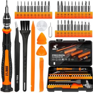 40Pcs Small Precision Screwdriver Set (S2 Steel), Magnetic Screwdriver Set with Torx T5 T6 T8, Mini Repair Tool Kit for Macbook, Computer, Laptop, iPhone, PS4 PS5, Xbox, Switch, Glasses, Watch