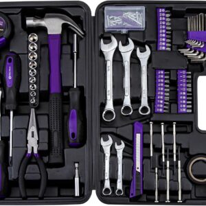 148-Piece Automotive and Household Tool Set Perfect for Car Enthusiasts and DIY Home Repairs Purple