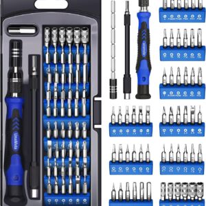 UnaMela Electronics Precision Screwdriver Set: 61 in 1 Small Magnetic Repair Tool Kit Mini Screw Driver with Case for Computer, Laptop, PC, iPhone, Xbox, PS4\/5, Controller, Gamer Tech Gifts for Men
