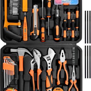 Tool Set,148-Piece Home Repair Tool Kit for Men Women College Students,Household Basic Hand Tool Sets with Case for Home Maintenance,Dorm Essentials and DIY Projects