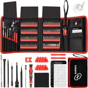Screwdriver Sets 142-Piece Electronics Precision Screwdriver with 120 Bits Magnetic Repair Tool Kit for iPhone, MacBook, Coumputer, Laptop, Tablet, PS4, Xbox, Nintendo, Eyeglasses, Jewelers